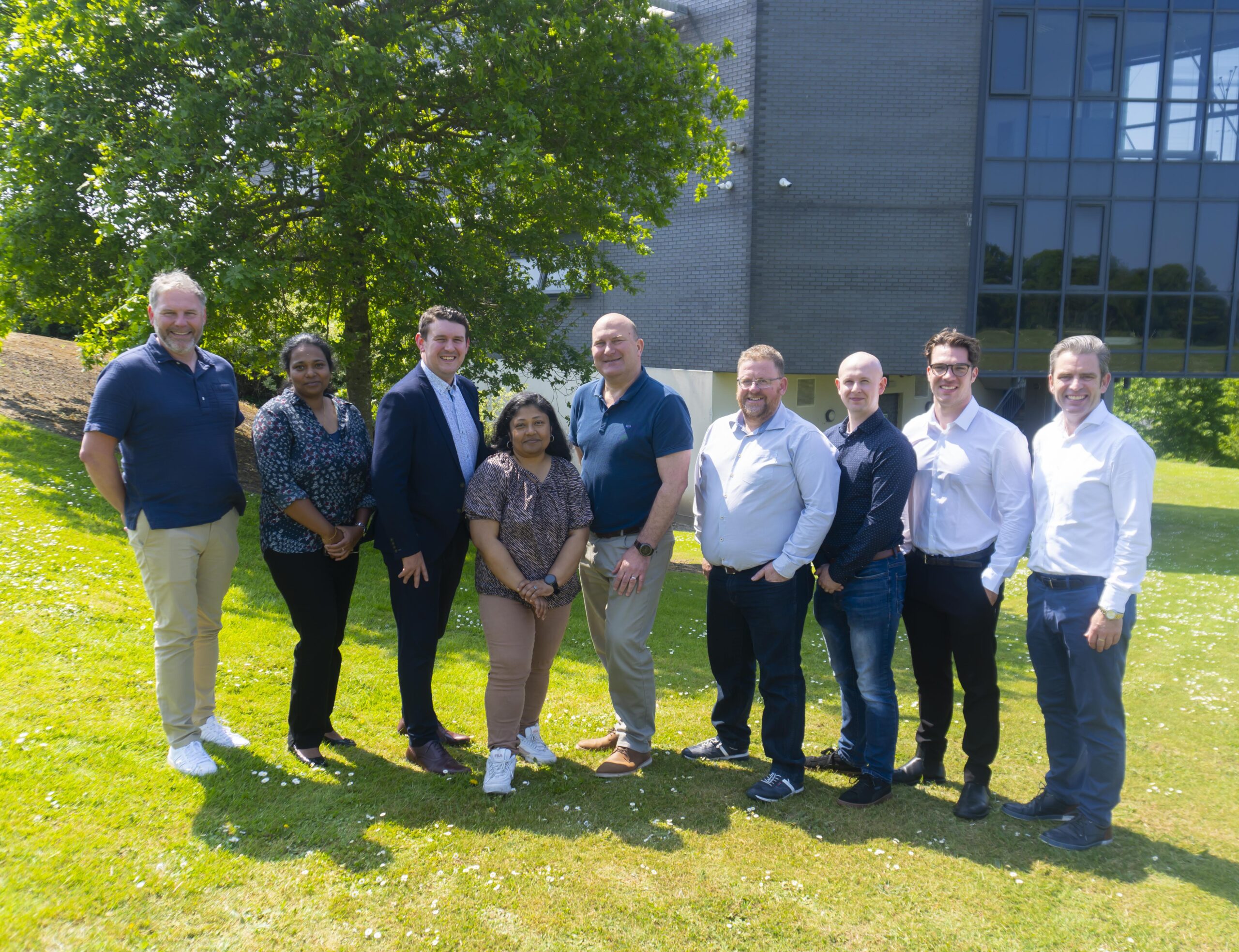 GreenSphere project team smiling in the sunshine
